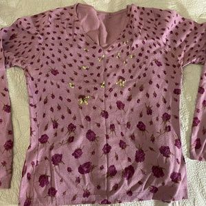 Purple long sleeve (floral)